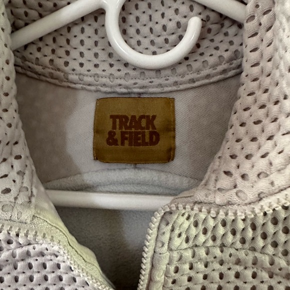 Track & Field Gray Jacket Flattering Cut Size S/M EUC - Picture 2 of 6